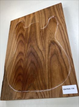 Preview: Body Swamp Ash, 3-pcs., Choco thermo-treated, Unique Piece #170